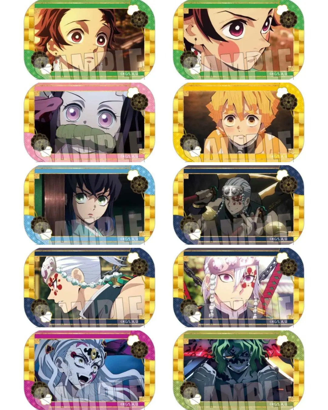 テレビアニメ「鬼滅の刃」遊郭編』 メモリーズスクエア缶バッジ【2024