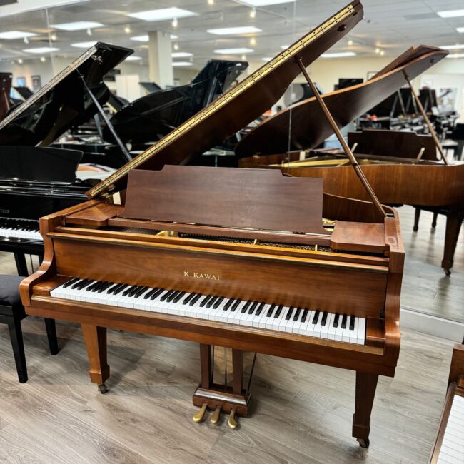 1975 Kawai KG2C Grand Piano Walnut Satin Finish - Kim's Piano