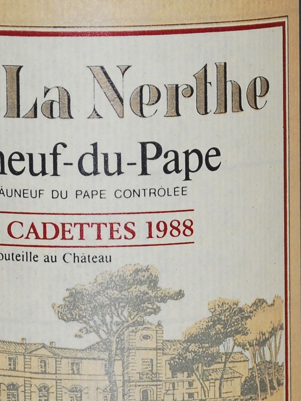 シャトーネルトChateau La Nerthe 1988 30年熟成 La Nerthe Chateau