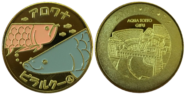 アクア・トトぎふ☆オオサンショウウオ☆記念メダル☆茶平