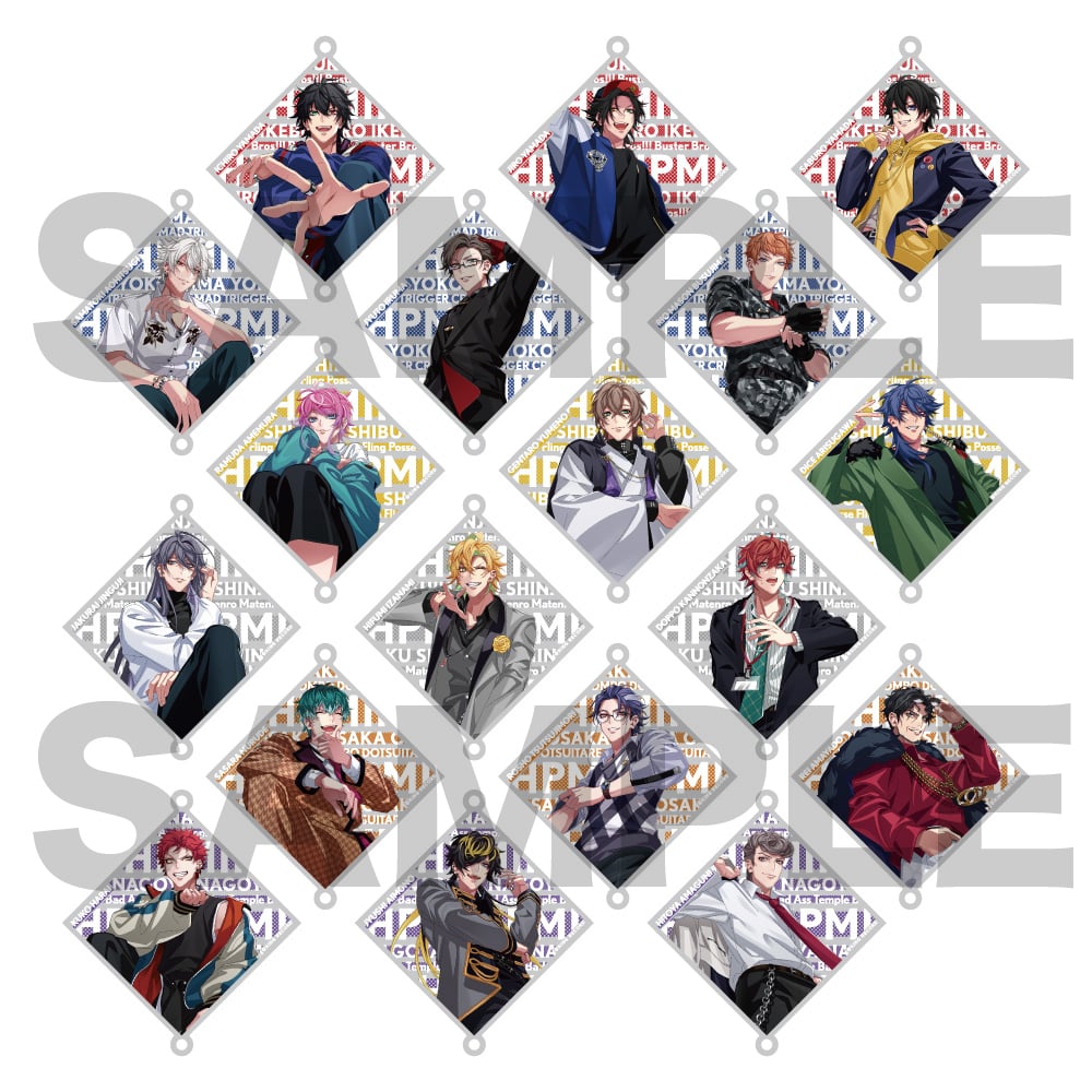 ヒプノシスマイク CROSS A LINE 缶バッジ 白膠木簓 12個 ヒプノシス