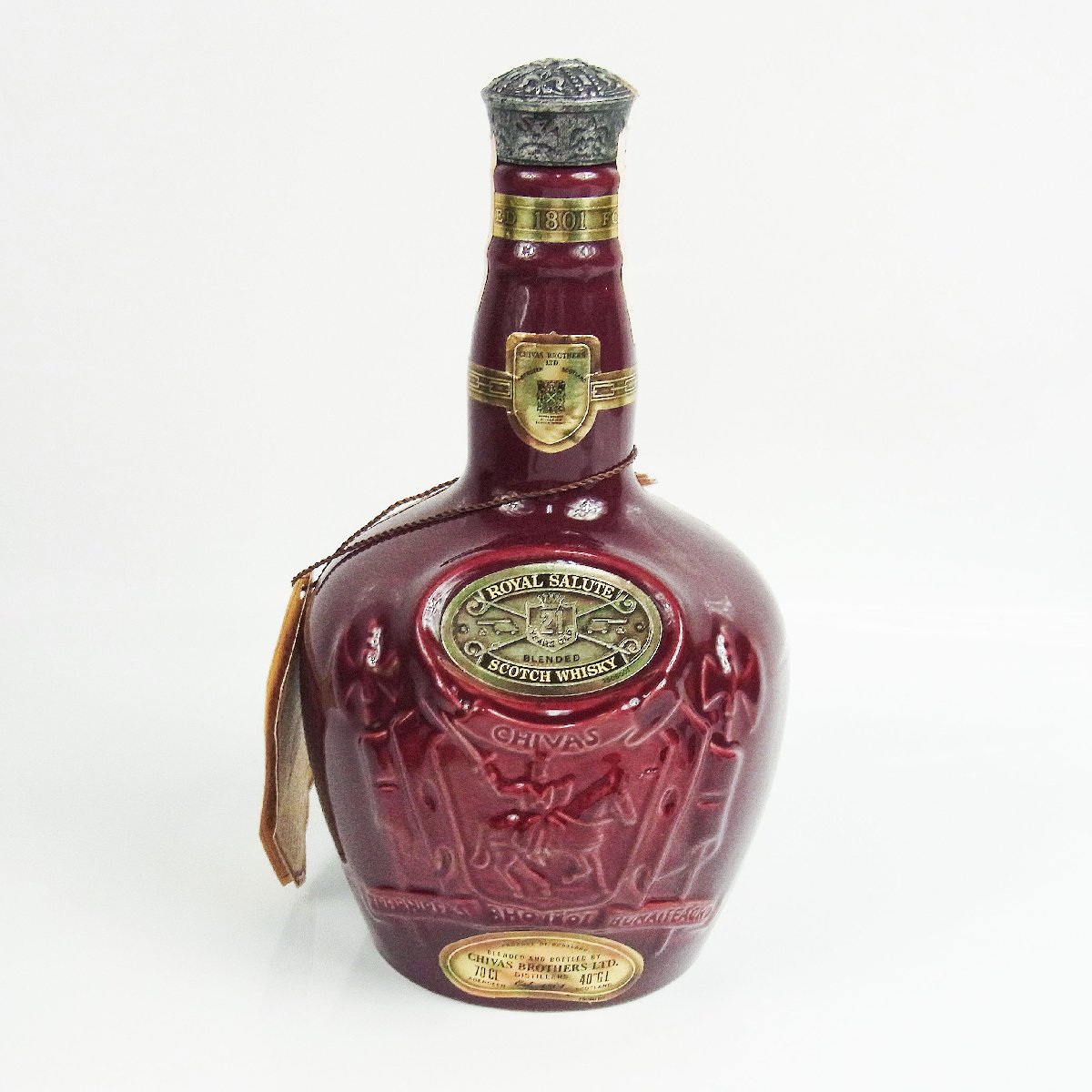 未開栓 ロイヤルサルート 21年 700ml 40度 茶 陶器 総重量約1270g