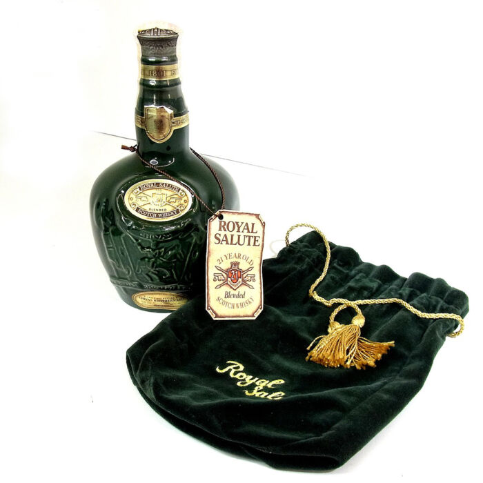 ロイヤルサルート 21年 ブレンデッド ウイスキー 緑 陶器 洋酒 古酒