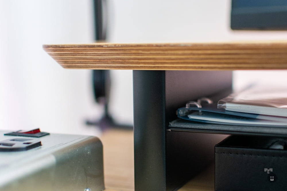 A@断捨離さん専用 l amesoba デスクシェルフ ラージ ダークウォルナッ