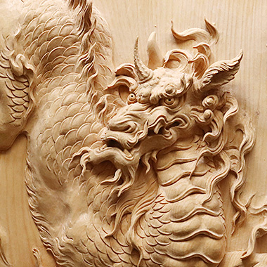 中国 唐木瘤木彫刻 霊芝刻 如意 筆置 C 7366E 中国 唐木瘤