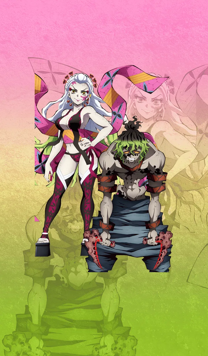 アニメ「鬼滅の刃」遊郭編 堕姫&妓夫太郎のLINE着せ替え｜画像、情報など