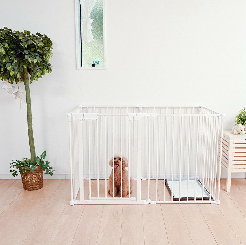 ベビーペットサークル 開閉式ゲート付き 16にちで処分します