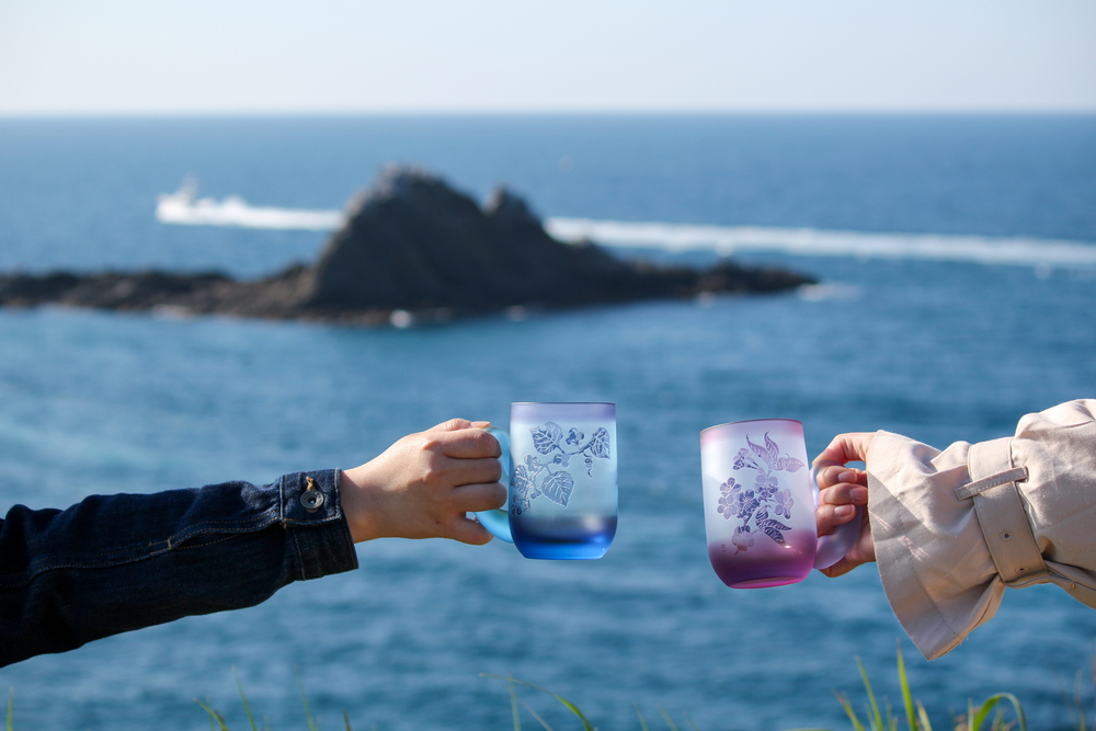 ベネチアンガラス 花瓶 ガラス工芸品 ガラスアート 水族館 魚 べ