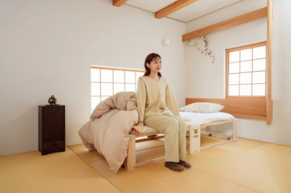 桐の折り畳みベッド「桐らくね」｜【公式】桐らくね｜桐建材株式会社