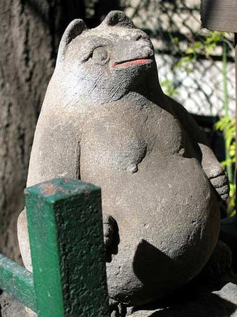 たぬき狸レトロ 鉄製 柳森神社 おたぬき様 福寿神の狸 STEINS;GATE