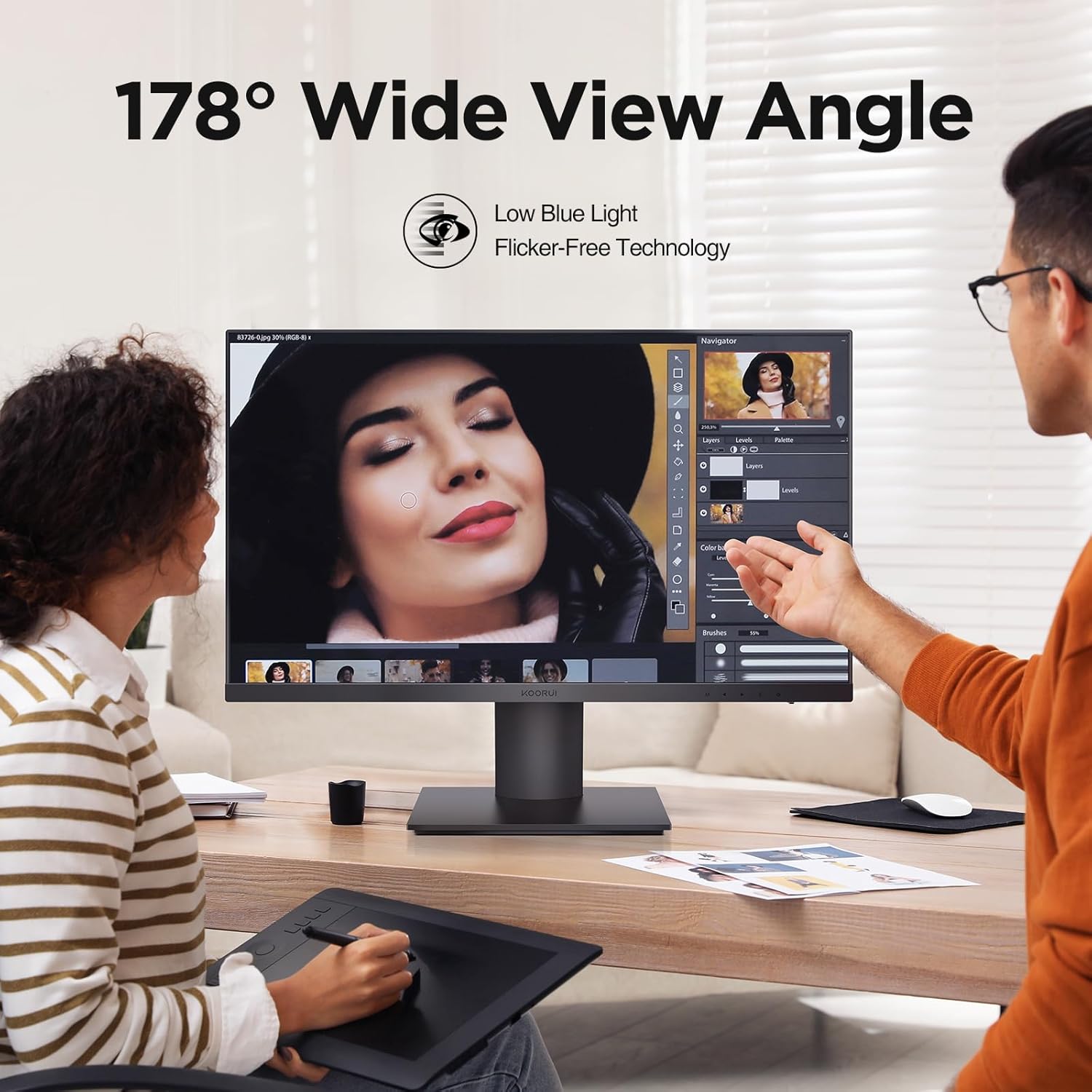 Koorui 27 Inch 4K UHD IPS Monitor with HDR10 & Wide Color Gamut