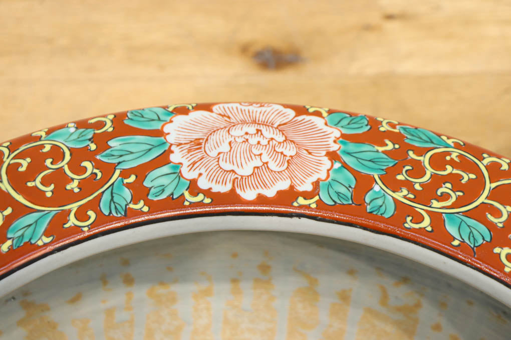 もうレア ！タイスンコロク鉄絵合子 穏やかで丁寧な絵付け 窯印がいい