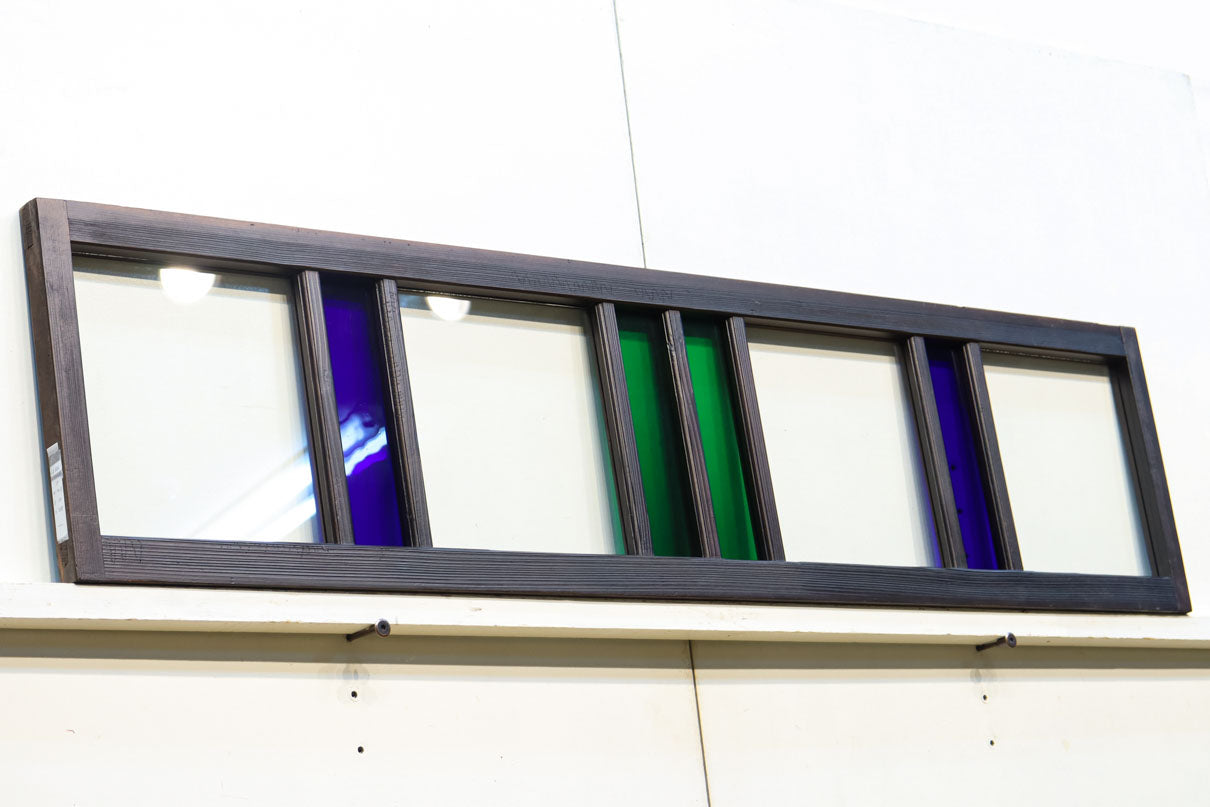 青色ストライプのガラス製器 青色ストライプのガラス製器 青色