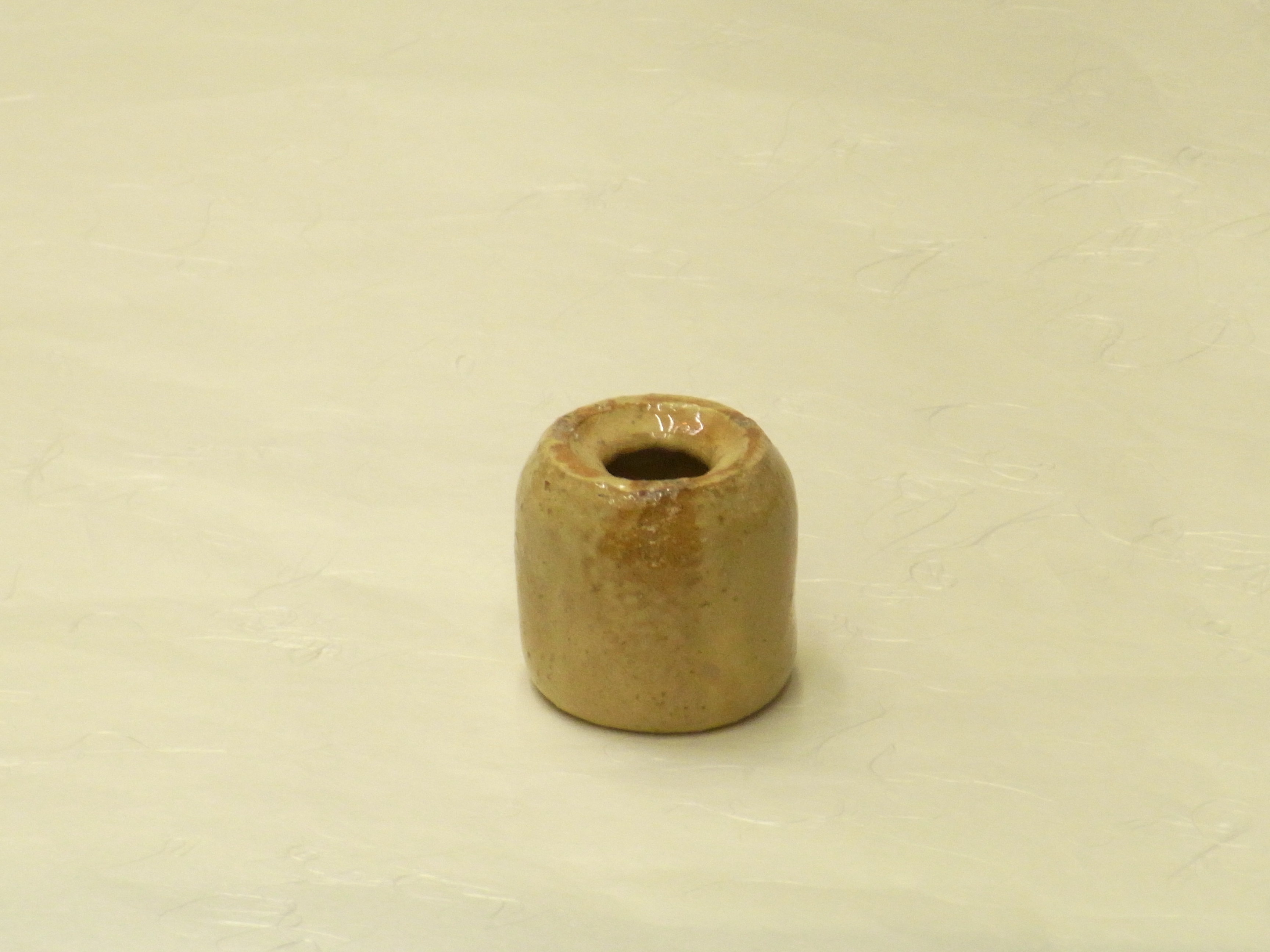 T750 蓋置 『萩焼』『三つ葉蓋置』『田原陶兵衛』 共箱 茶道具 十