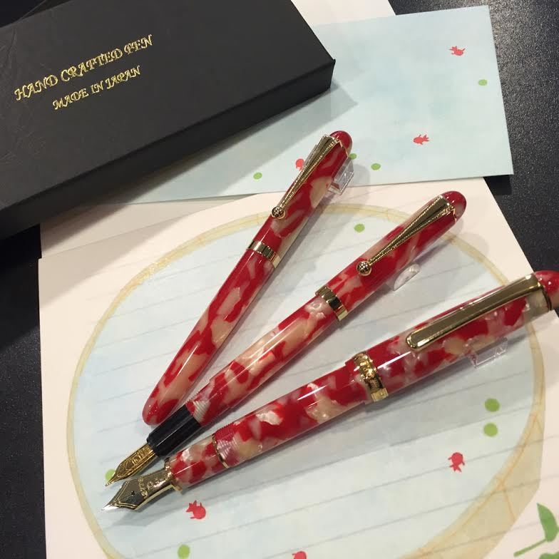 sailor セーラー 万年筆 箱あり セルロイド べっ甲 sailor セーラー