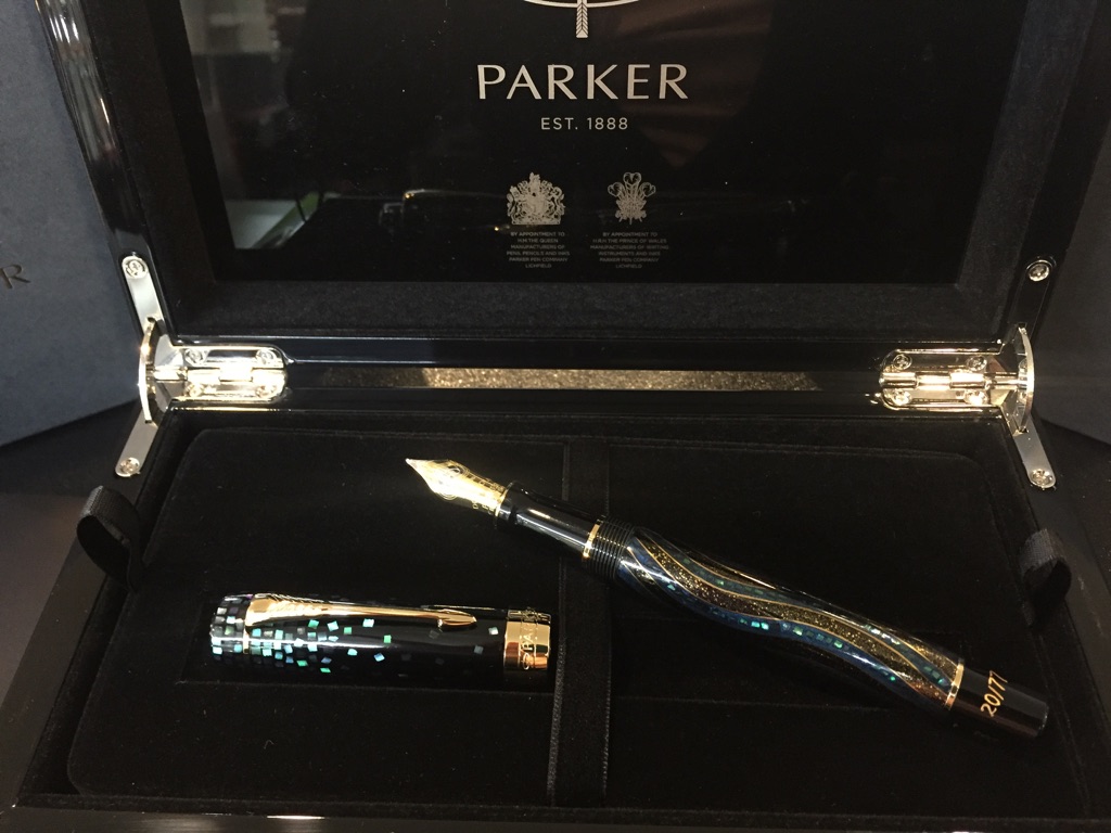 パーカー デュオフォールド 蒔絵 世界限定77本「流水」万年筆入荷