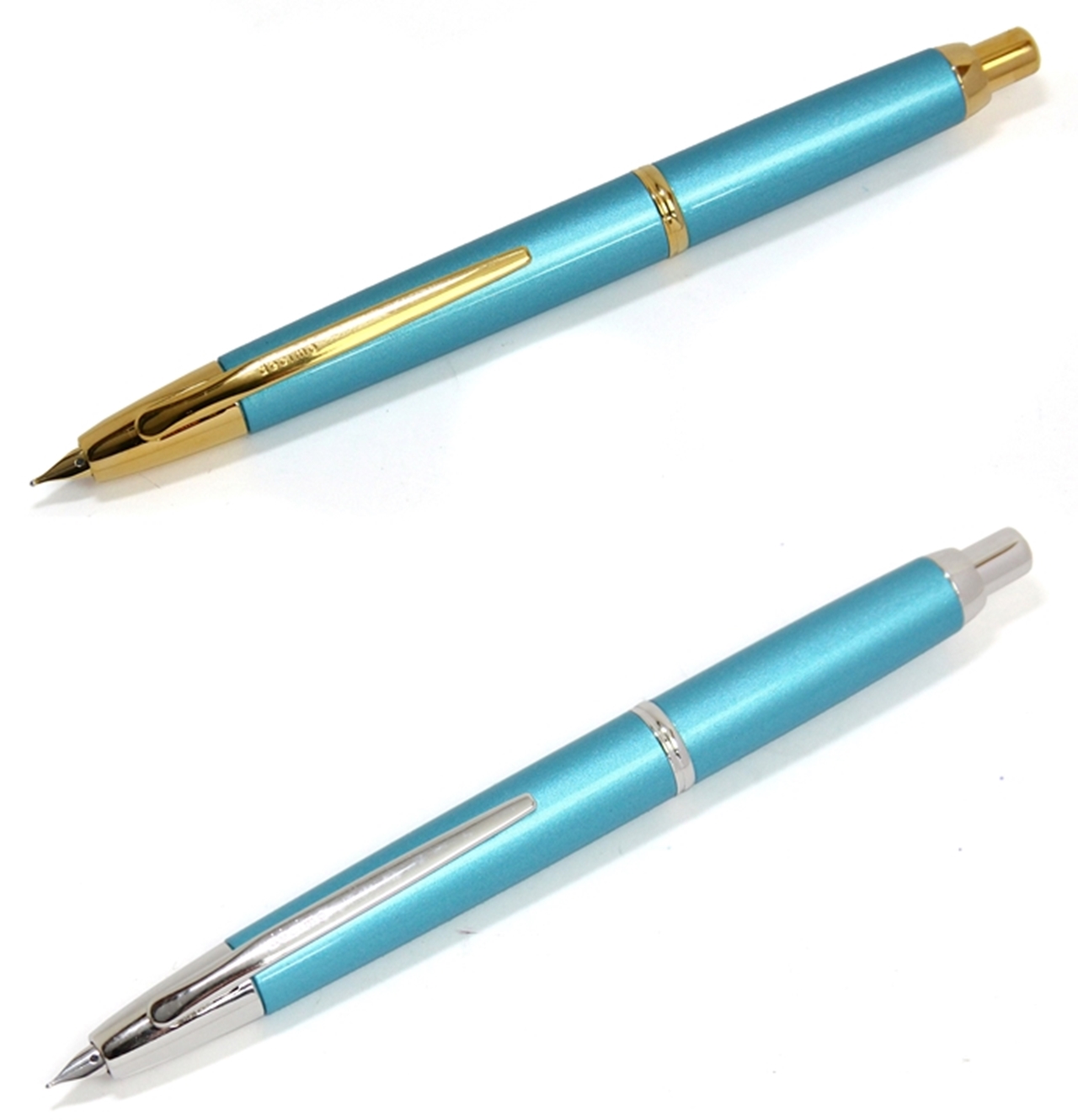 新品ナガサワ東川崎ハーバーミントゴールド キャップレスデシモ 万年筆