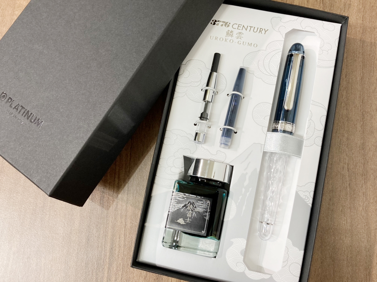 プラチナ万年筆3776富士五湖シリーズセット
