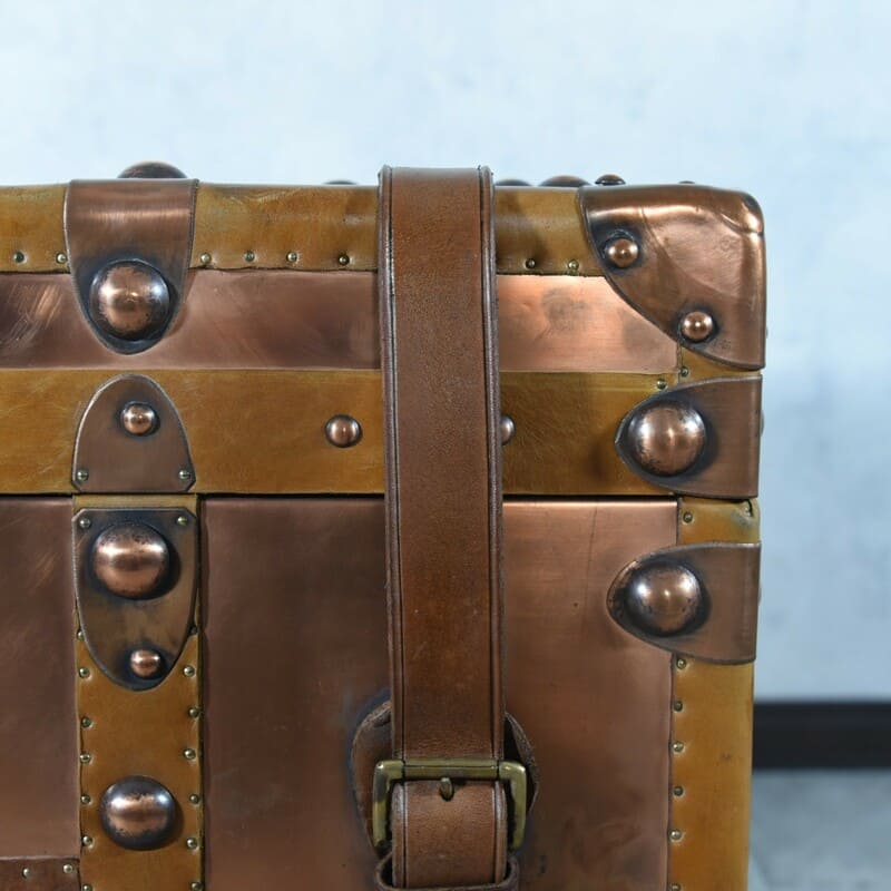 メタルとレザー トランクボックス/TR-32 – 神戸アンティークウェアハウス
