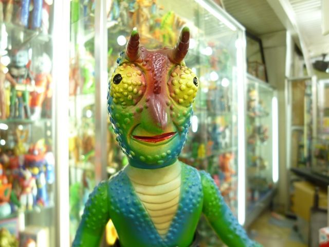 希少】旧バンダイ 死神カメレオン ソフビ 旧バンダイ/死神カメレオン