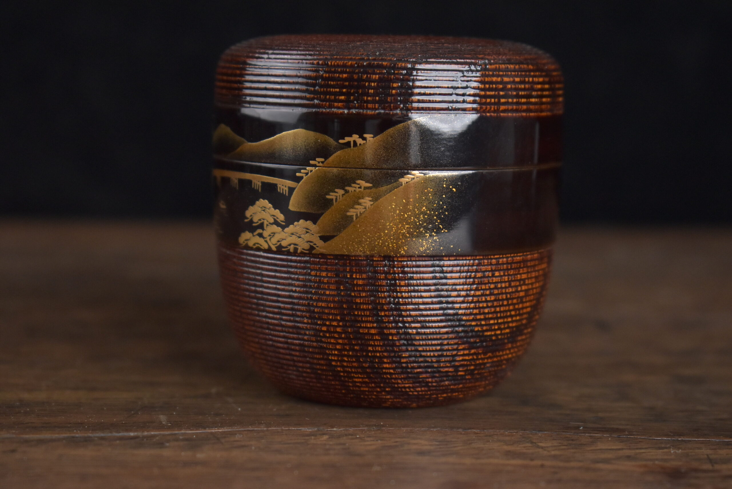 北浜宗貴 山水蒔絵棗-「古美術 松 ~ shou ~」は札幌市西区で 骨董品