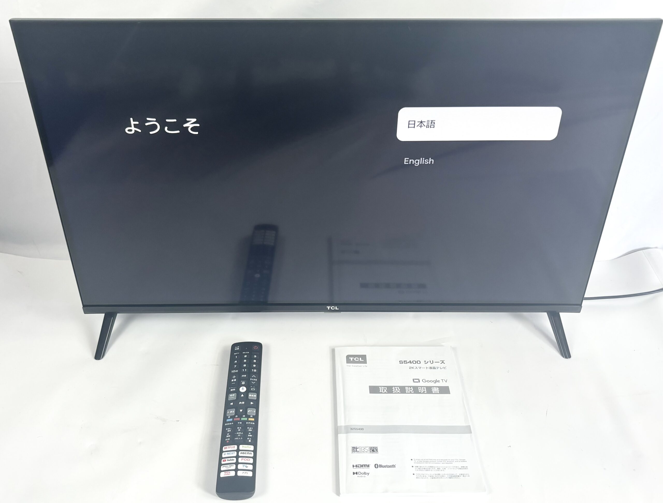 ほぼ未使用2024年製 2kTCL S5400シリーズ 液晶テレビ 本体 ほぼ未使用