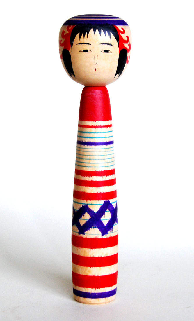 ○こけし/伝統工芸/人形/阿部計英/土湯系/日本人形/女の子/小芥子/