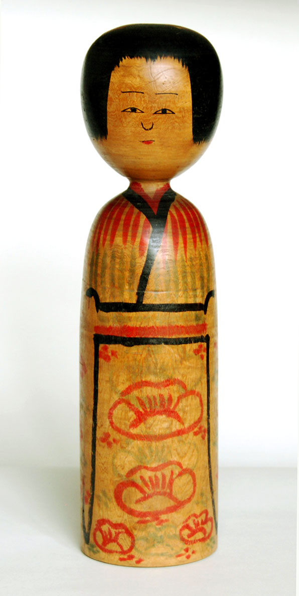 ⭕️ 伝統こけし木地山こけし1.3尺大型ダルマこけし現代名工小椋久太郎