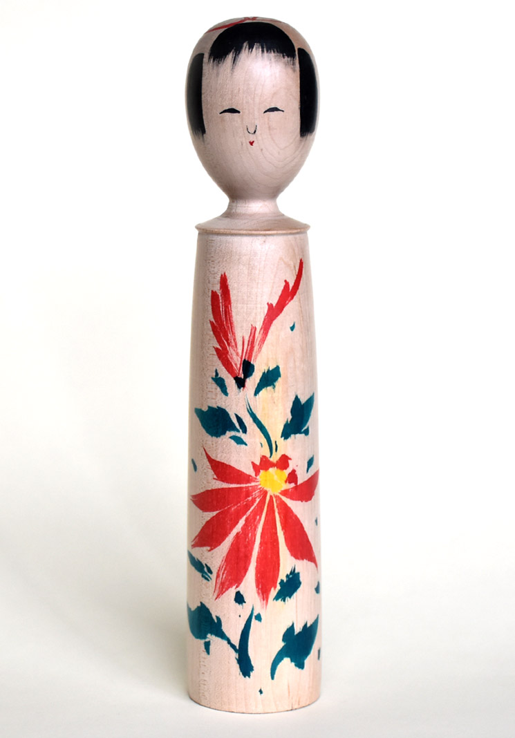 新品阿部木の実 こけし ベレー帽 春の散歩道