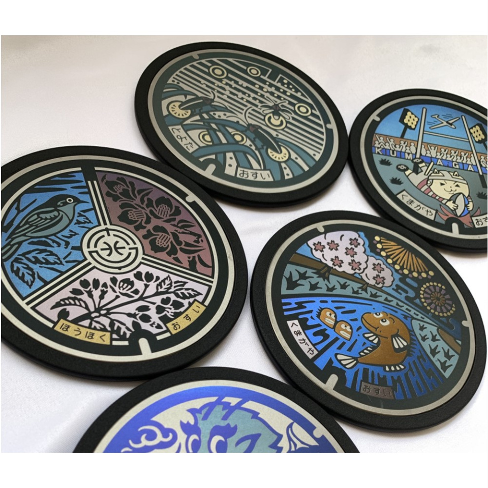 こころ粋 / チタン製 ミニチュアマンホール 【埼玉県】