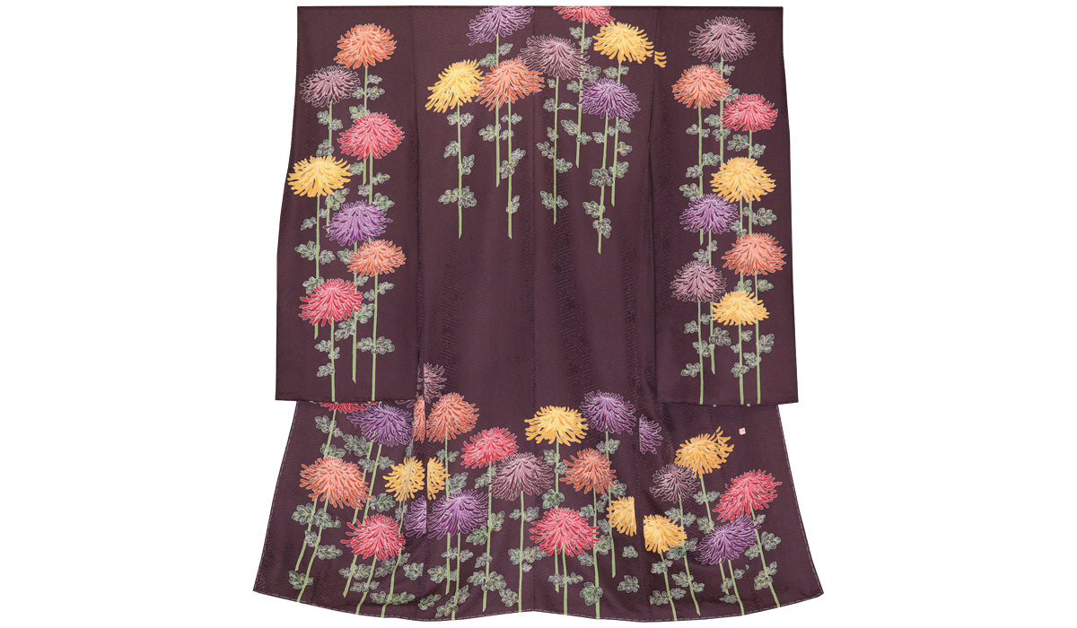 振袖 乱菊 手描き友禅 腰原きもの工房