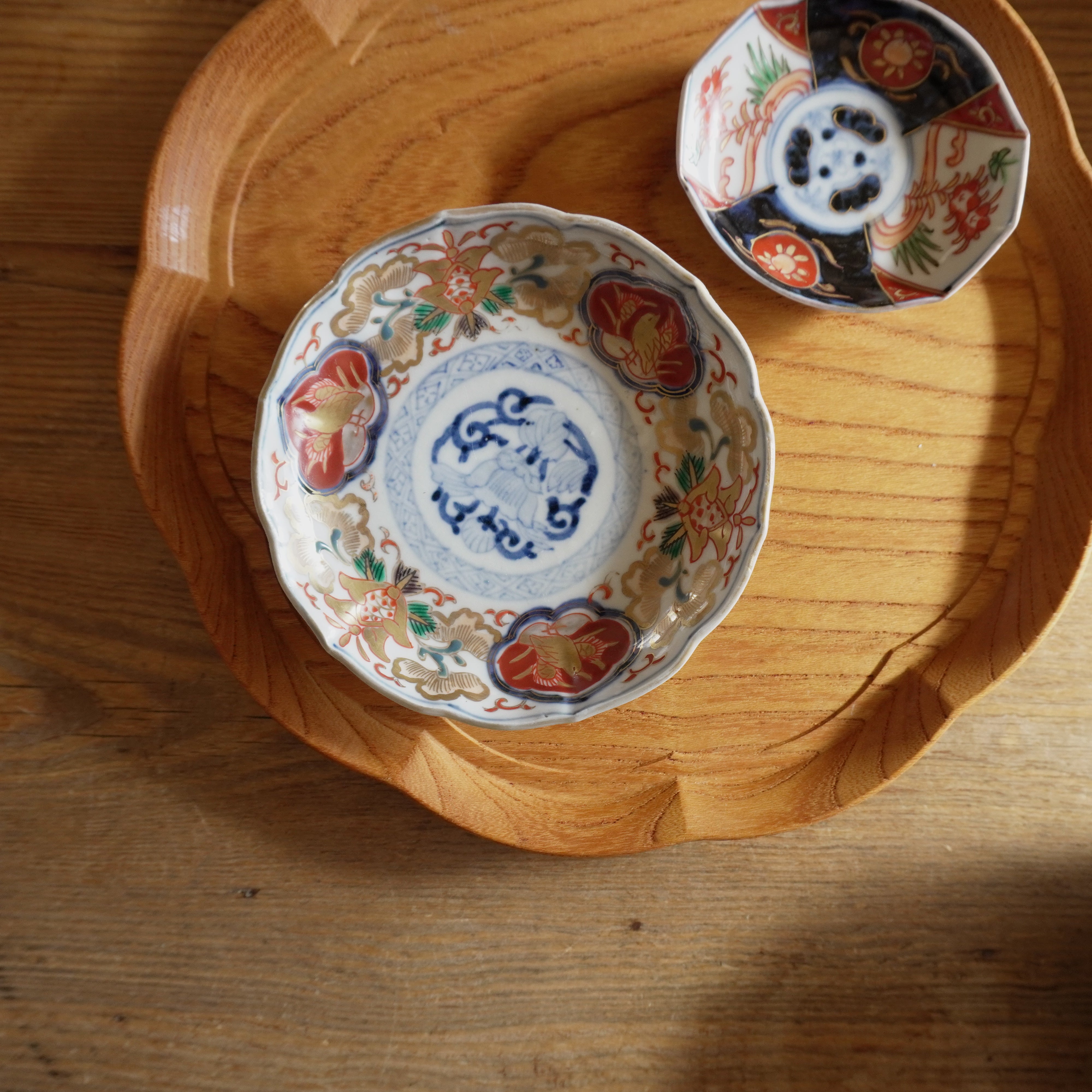 江戸時代中期 古伊万里瑠璃手 大型徳利 金銀彩赤絵 『山水風景図』飾り