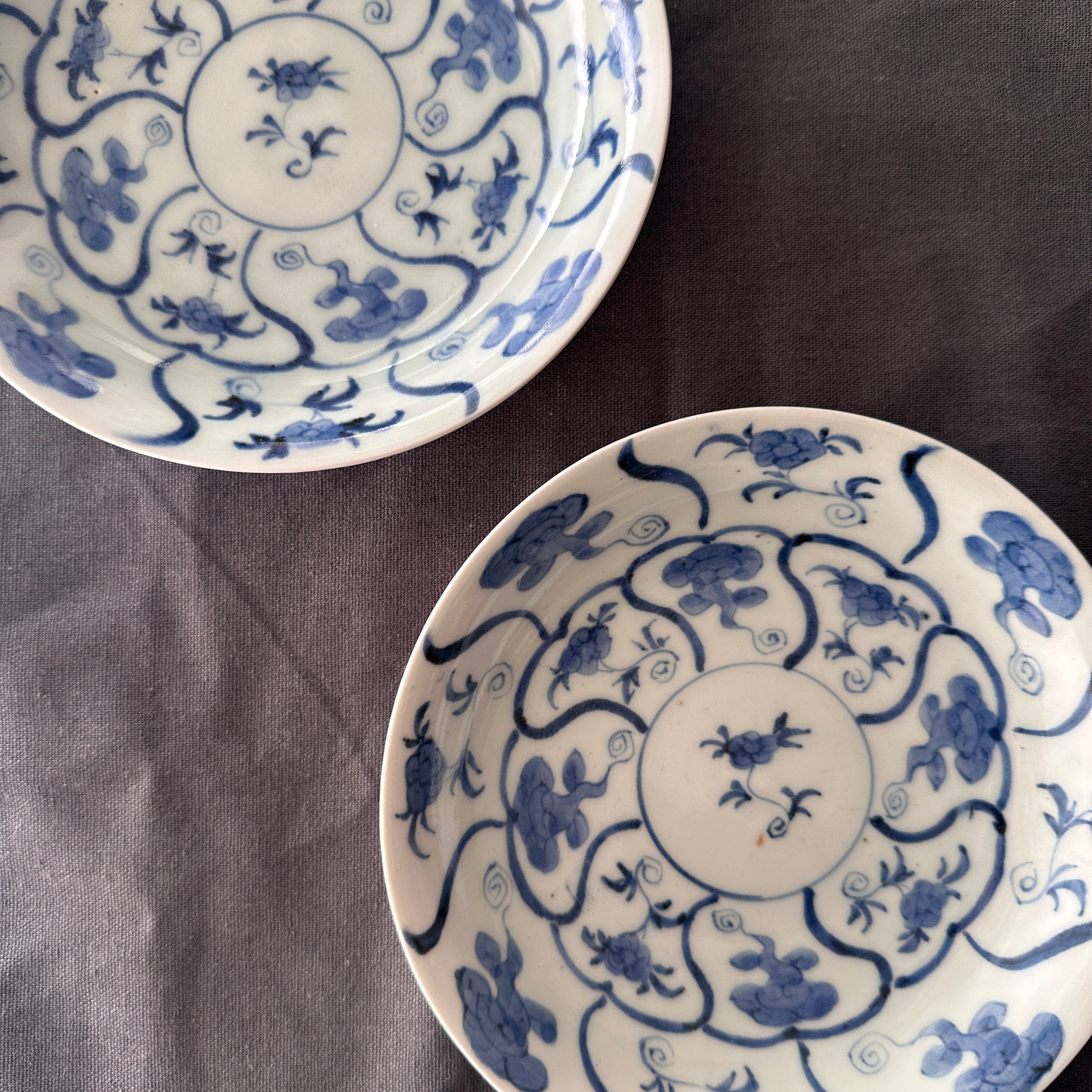 古伊万里 染付 船 五寸皿 5客揃 （GAA1DHP-044）