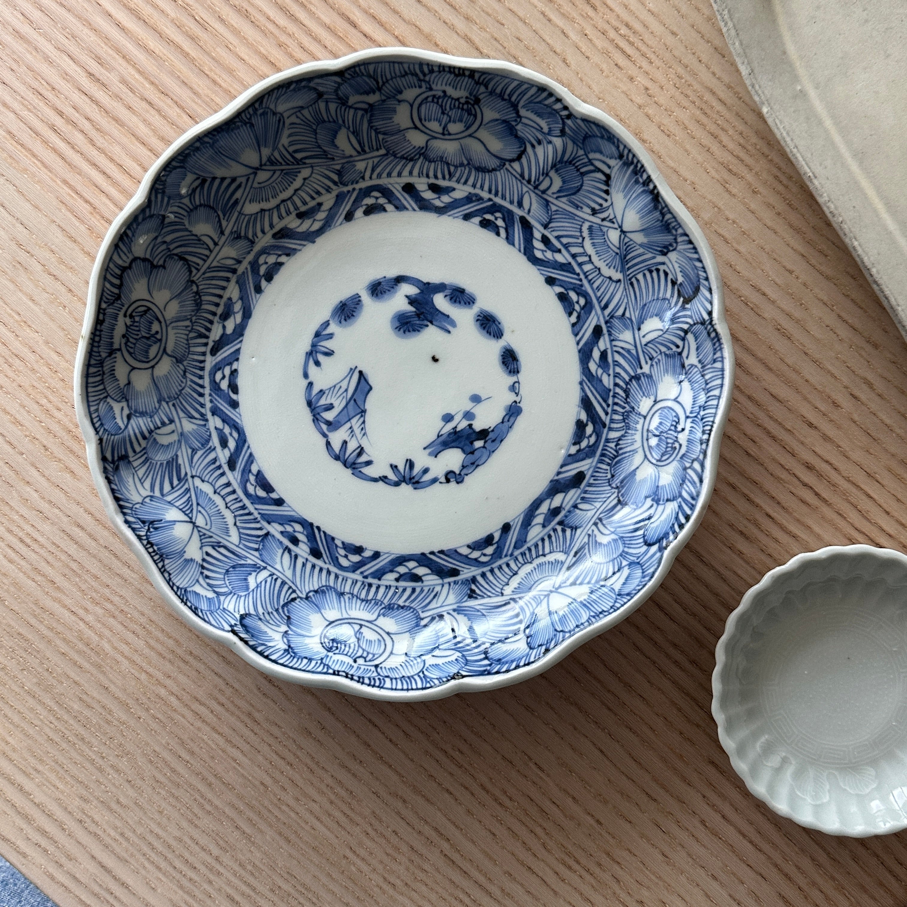 古伊万里青磁栗図なます皿10枚 [B24844] 古伊万里青磁栗図