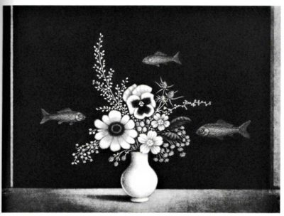 黒い絵・長谷川潔・マニエールノワール/銅版画・メゾチント｜美術品