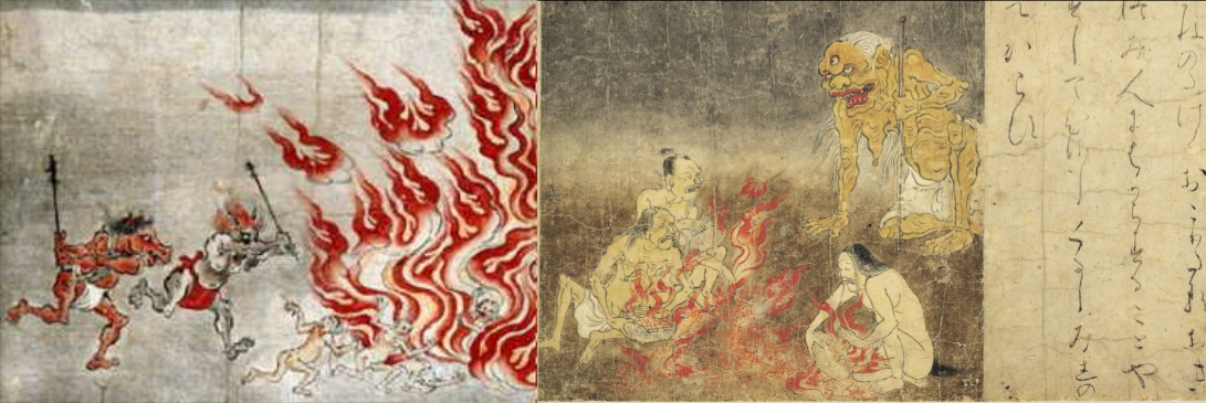 ゆるかわの民芸絵画・節分と大津絵/鬼の寒念仏/地獄草子｜美術品・骨董