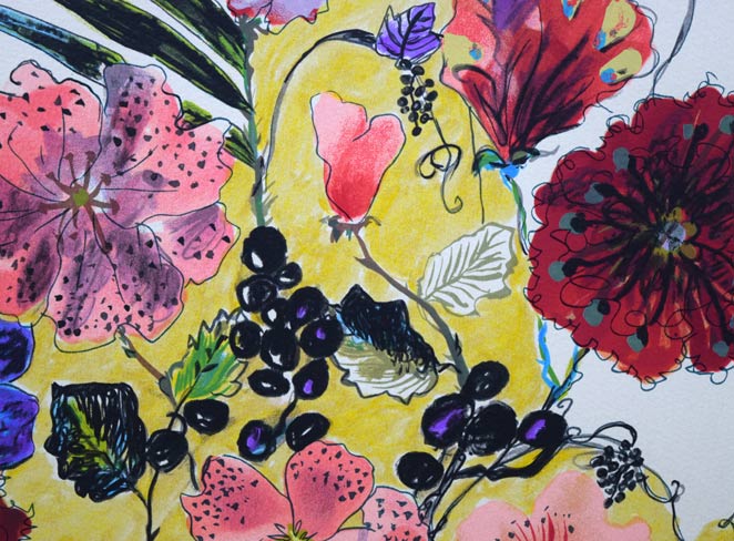 フジコ・ヘミング 絵画 スウェーデンの歌 フジ子ヘミング「スエーデン