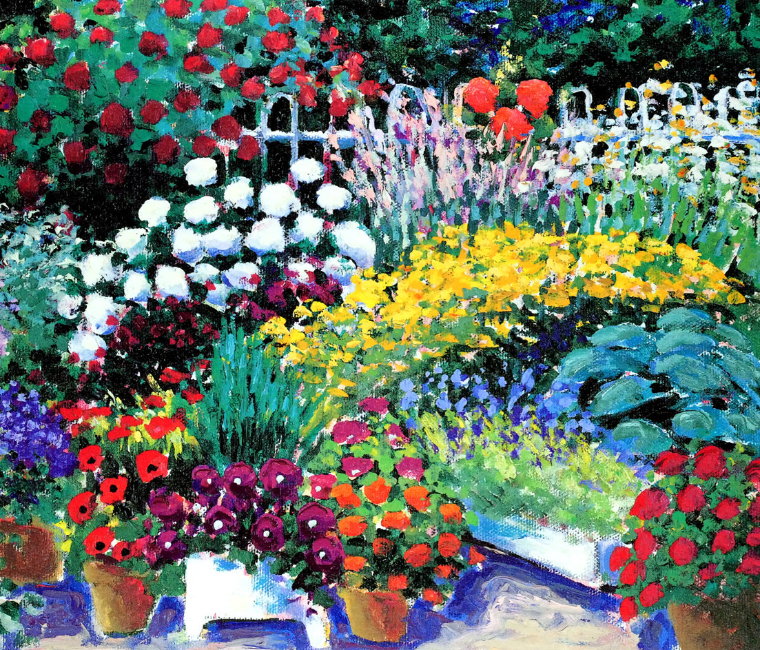 ギィ・ベガン Guy Begin 絵画「私の庭の香り」 ジグレー 版画 ギィ