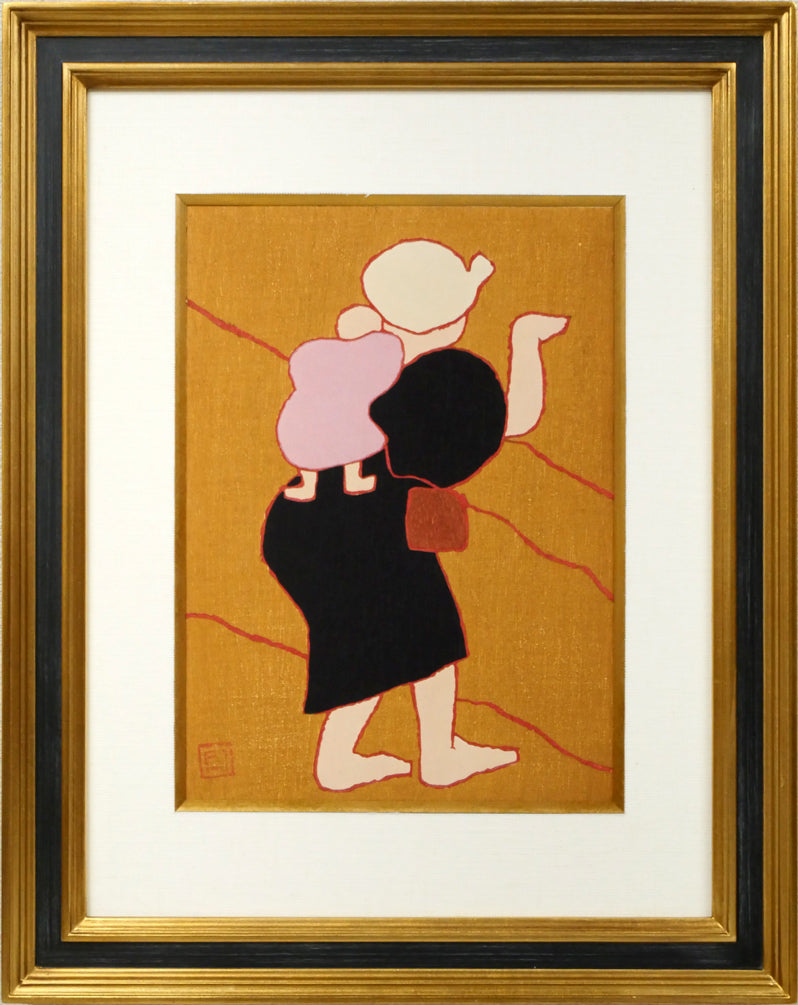 熊谷守一「種まき」木版画 絵画買取・販売の小竹美術