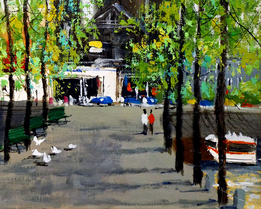 油彩画 前島俊雄 F6号 サイン付き 油彩画 前島俊雄F6号サイン付き