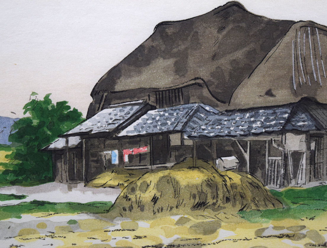 向井 潤吉、春陽富士、希少画集画、新品額装付 向井 潤吉、春陽富士