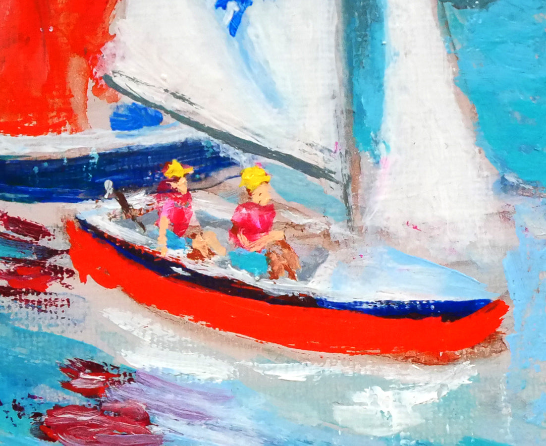 成井弘、【初夏・長浜】、希少な大判額装用画集より、美品、日本人画家