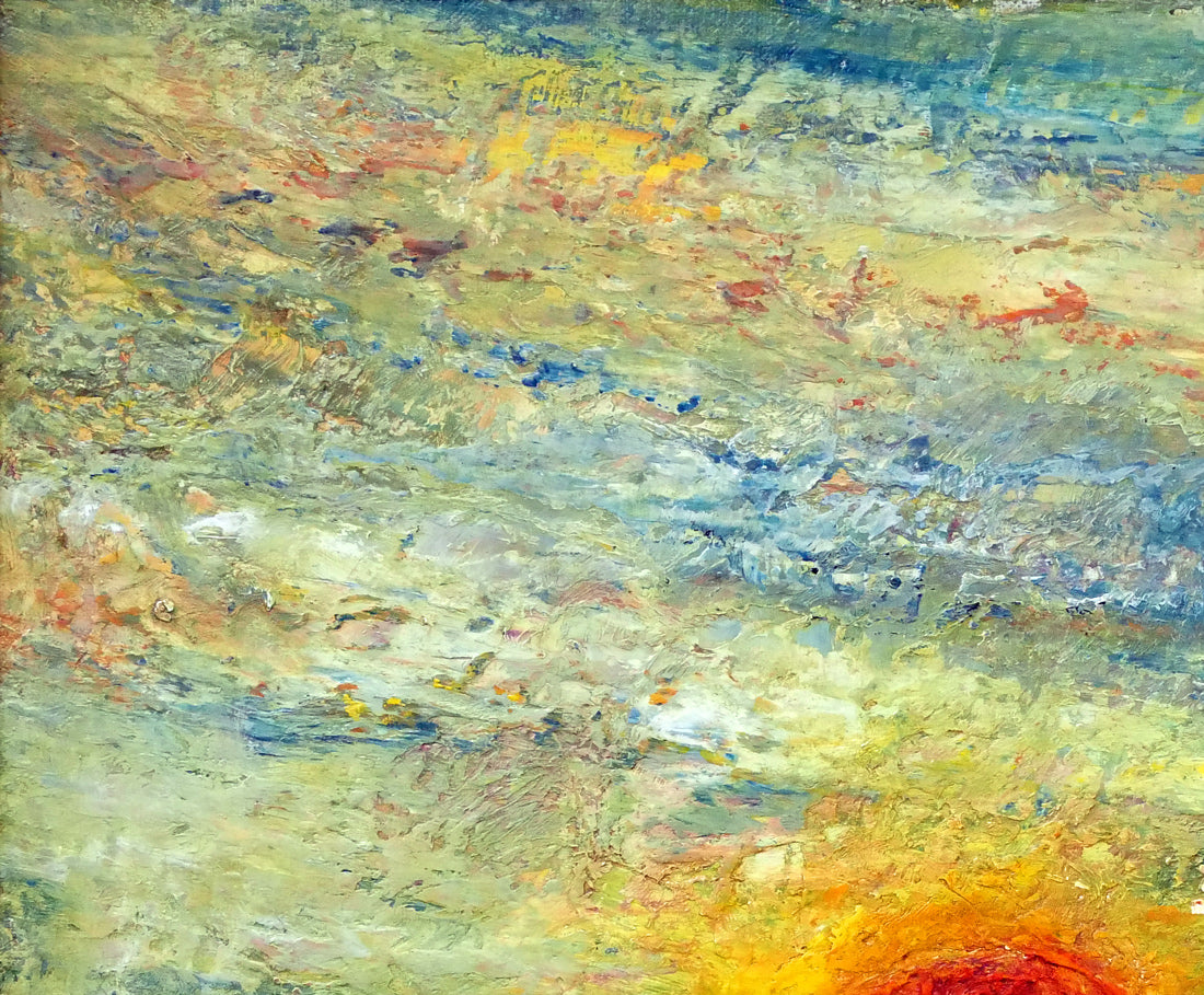 尾内健治「太陽」油絵・F12号 絵画買取・販売の小竹美術