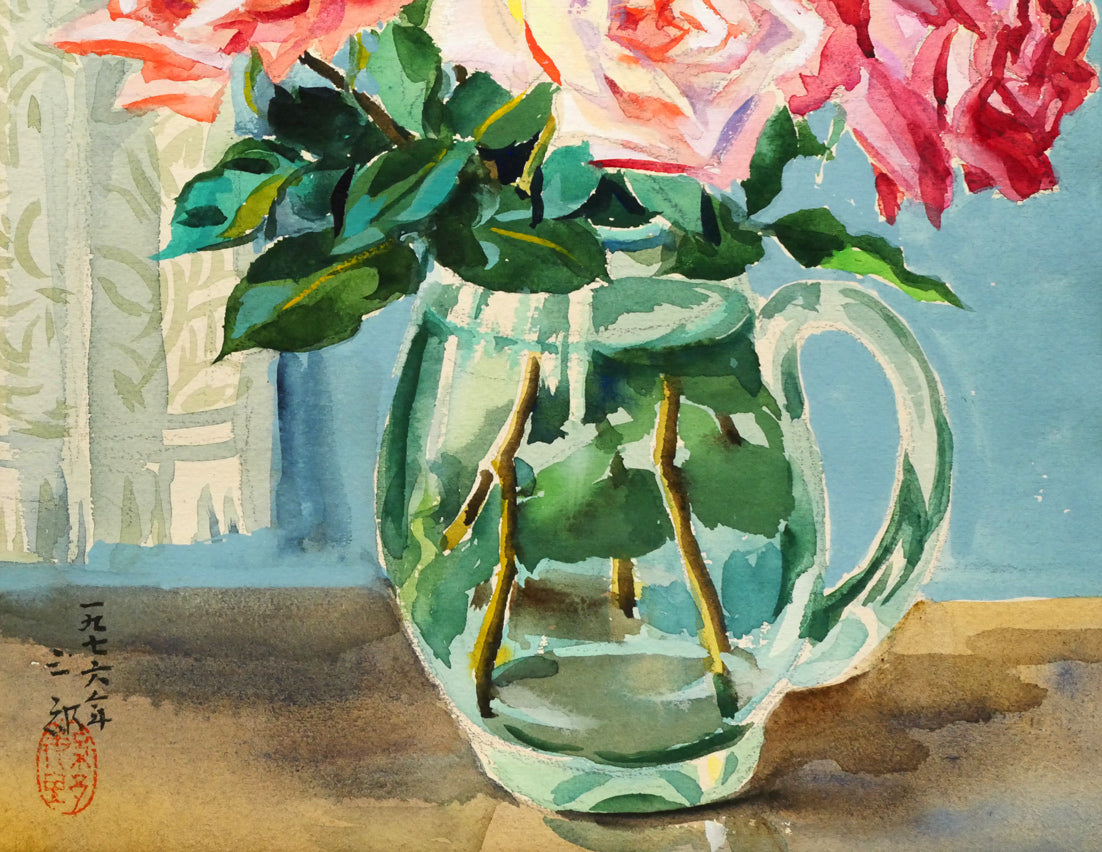 繁野三郎の6号肉筆水彩画「円山」(1981年作)【真作】 【公式通販】