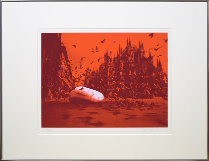 安田侃「闇の中のいぶき」シルクスクリーン版画 絵画買取・販売の小竹美術