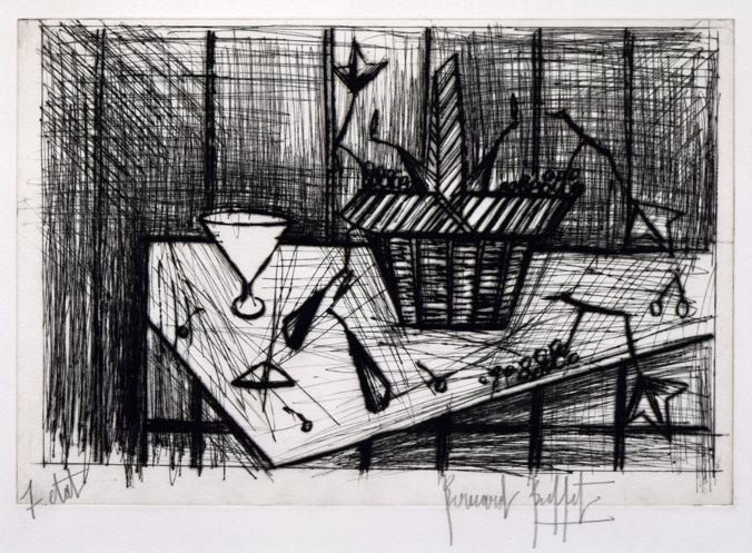 Bernard Buffet ベルナール 真作)Bernard ビュッフェリトグラフ