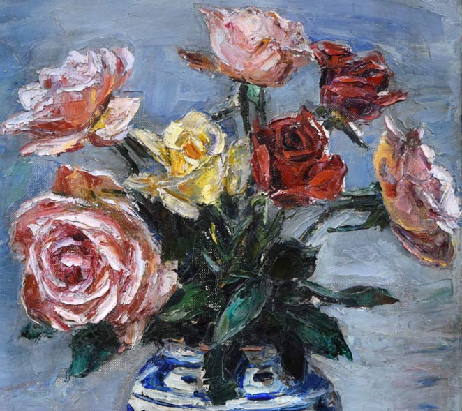 絵画 「オッ!久しぶり」河本和子作 静物画/油絵/風景画/抽象画/原画