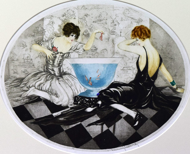 ルイ・イカールLouis Icart エッチングサイン入り1931女性像