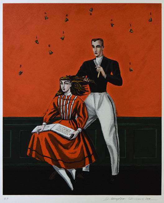 金子国義 金子國義 サイン 直筆 署名 ジクレー 版画 リトグラフ