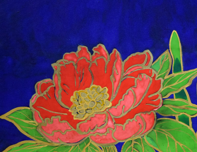 片岡球子「花咲く富士」日本画・F6号 絵画買取・販売の小竹美術